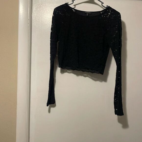 Express crop Lacey shirt medium - Picture 1 of 7